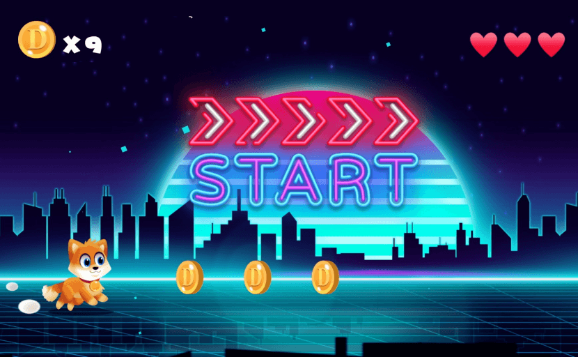 Play with Doge Dash the exclusive The Weeknd - Blinding Lights level